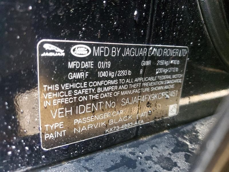2019 JAGUAR XE 12