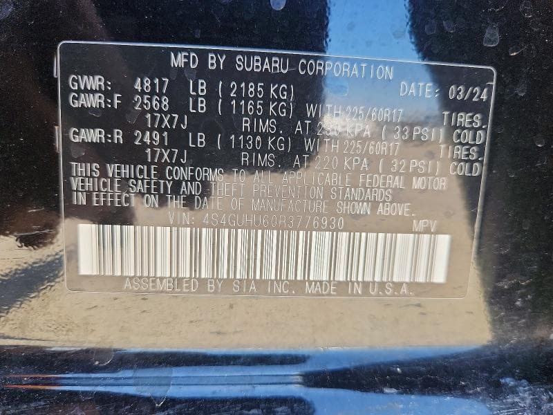2024 SUBARU CROSSTREK WILDERNESS 12