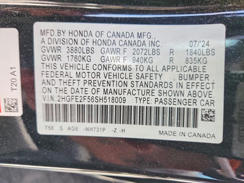 2025 HONDA CIVIC SPORT 13