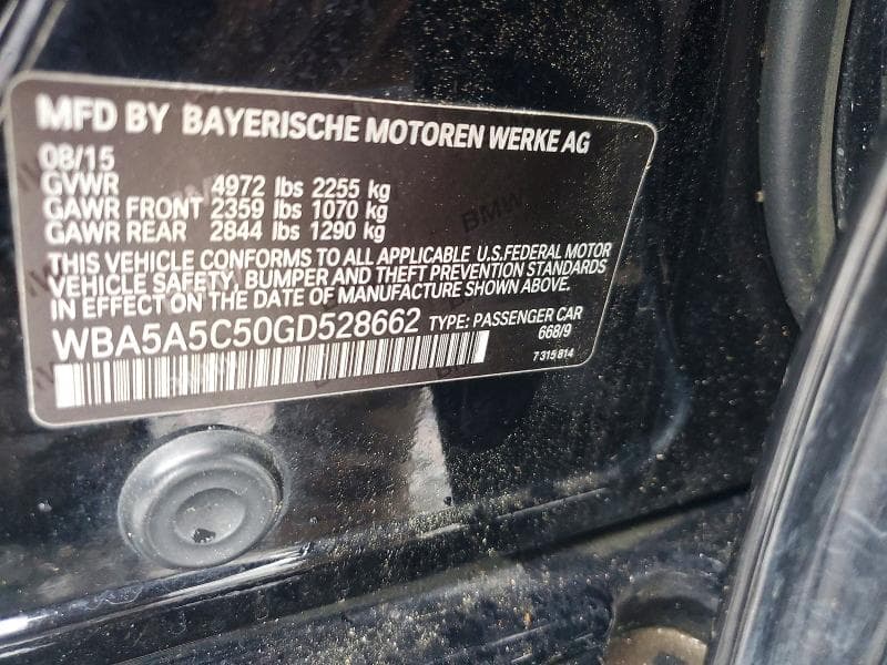2016 BMW 528 I 12