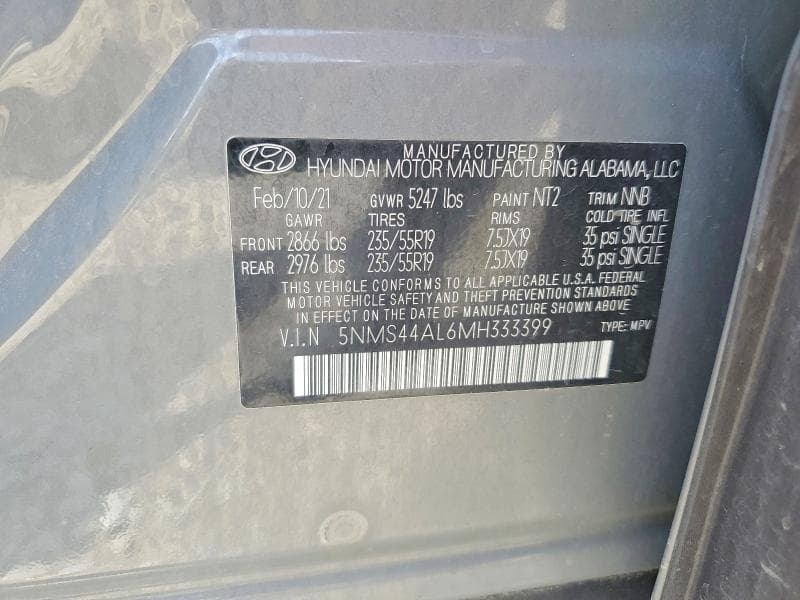 2021 HYUNDAI SANTA FE LIMITED 13