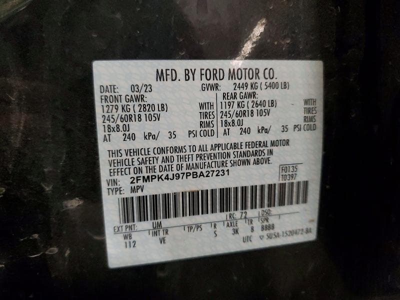 2023 FORD EDGE SEL 14