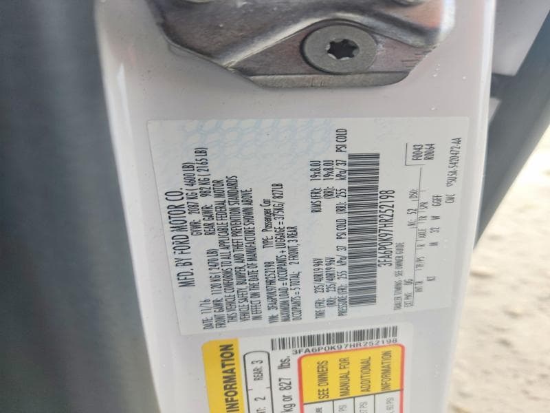 2017 FORD FUSION TITANIUM 12