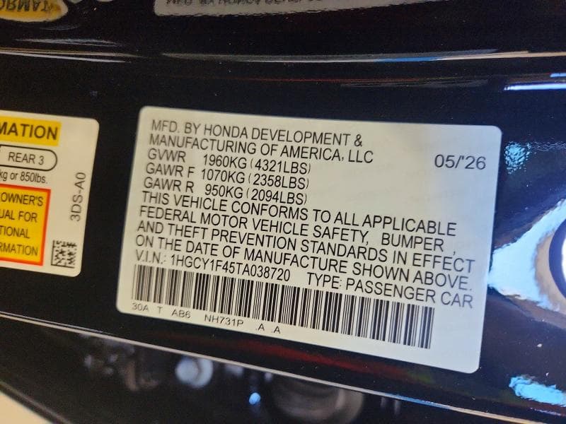 2026 HONDA ACCORD SE 13