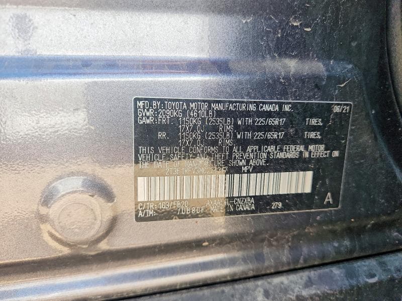 2021 TOYOTA RAV4 LE 12