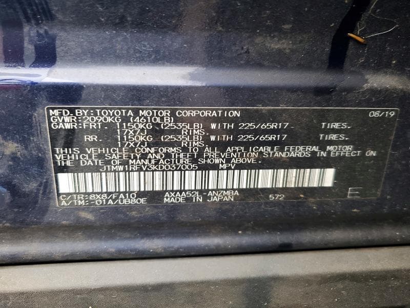 2019 TOYOTA RAV4 XLE 13