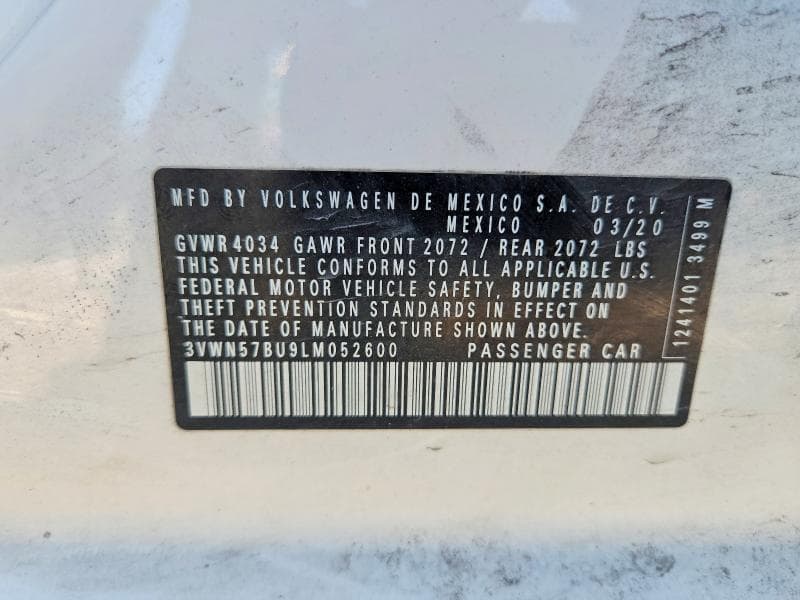 2020 VOLKSWAGEN JETTA S 12