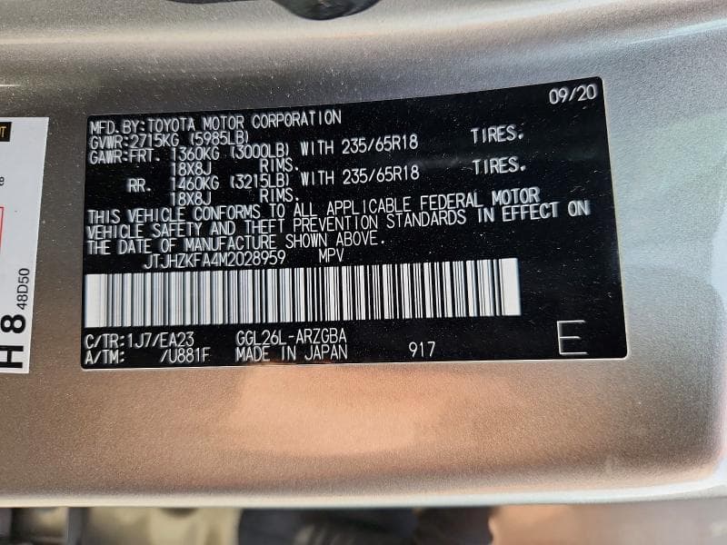 2021 LEXUS RX 350 L 13