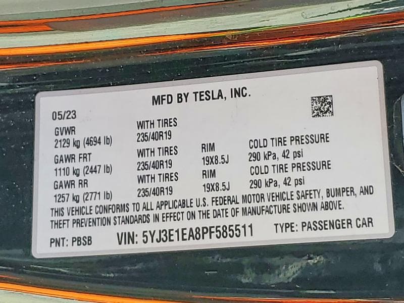2023 TESLA MODEL 3 12