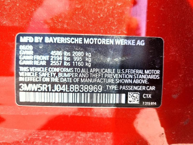 2020 BMW 330I 13