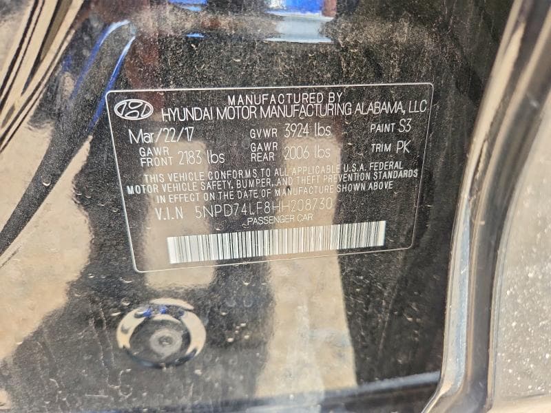 2017 HYUNDAI ELANTRA SE 13