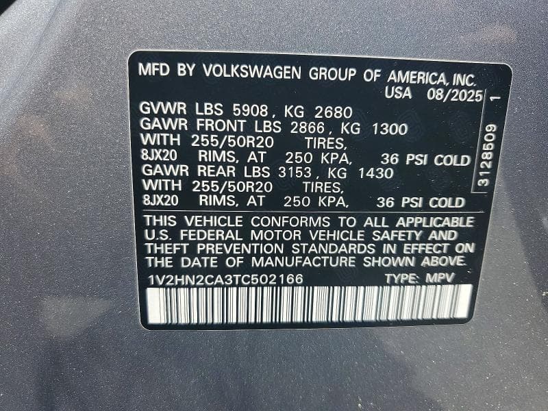 2026 VOLKSWAGEN ATLAS SE 13