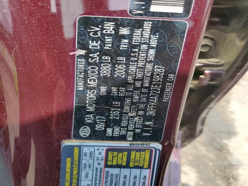 2018 KIA FORTE LX 12