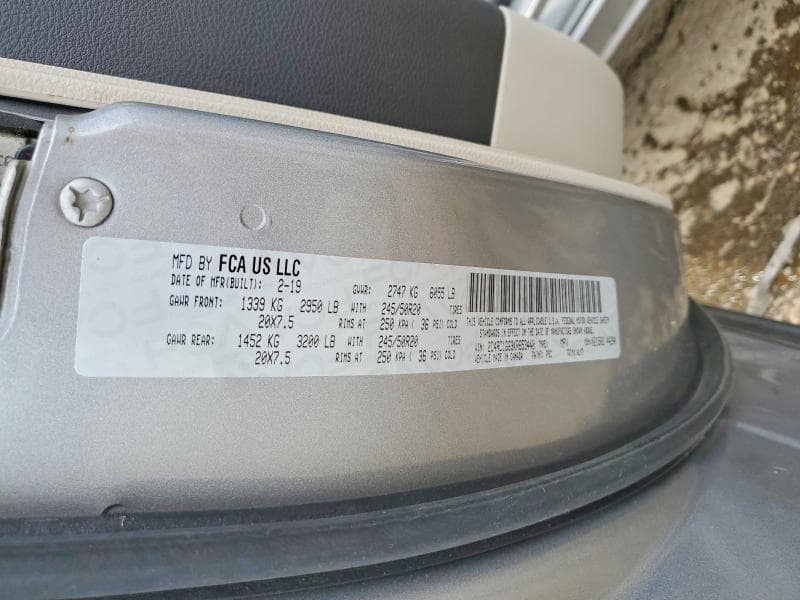 2019 CHRYSLER PACIFICA LIMITED 13