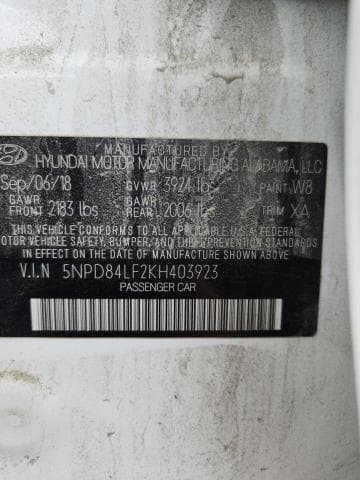 2019 HYUNDAI ELANTRA SEL SEL 13