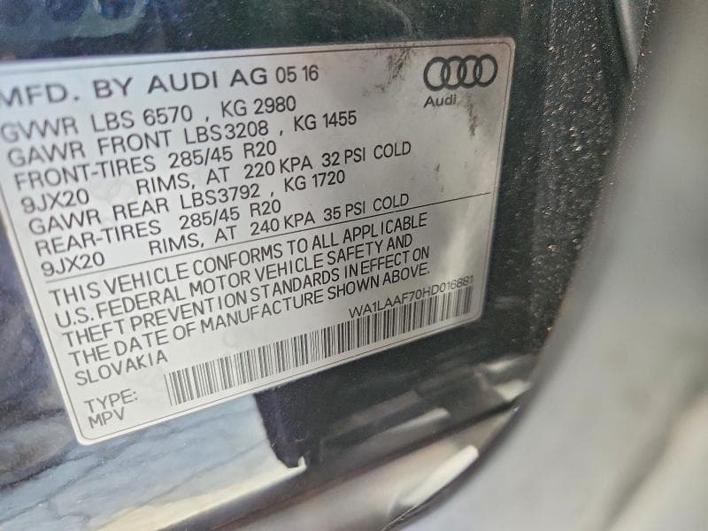 2017 AUDI Q7 PREMIUM PLUS 13