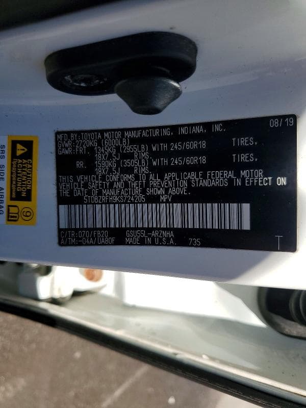 2019 TOYOTA HIGHLANDER LE LE 14