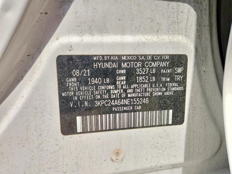2022 HYUNDAI ACCENT SE 12