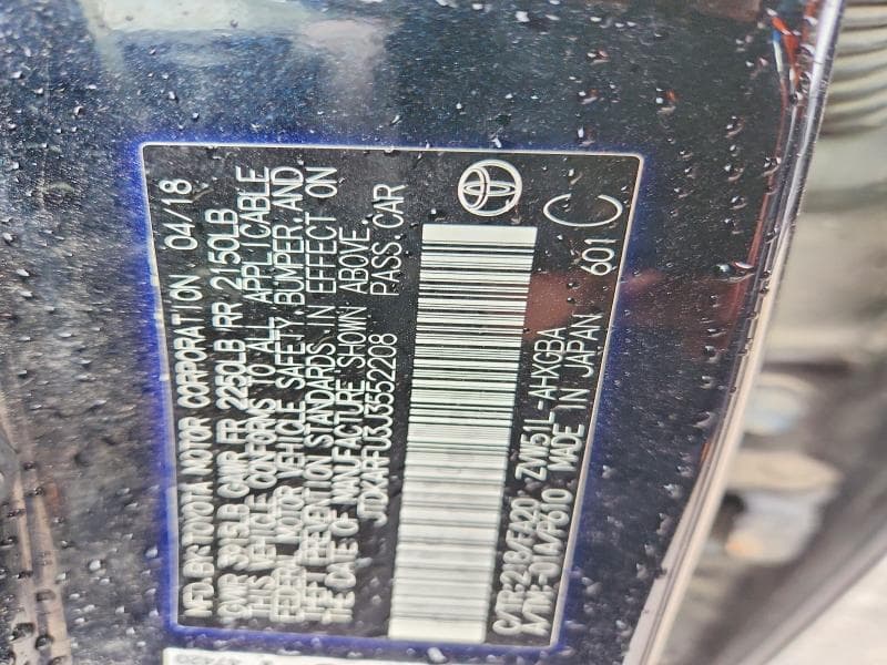 2018 TOYOTA PRIUS THREE 12