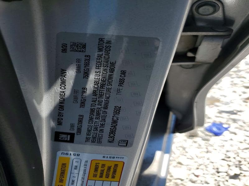 2021 CHEVROLET SPARK LS 12