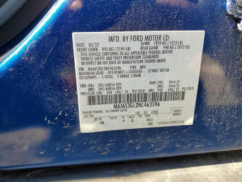 2022 FORD ECO SPORT 12