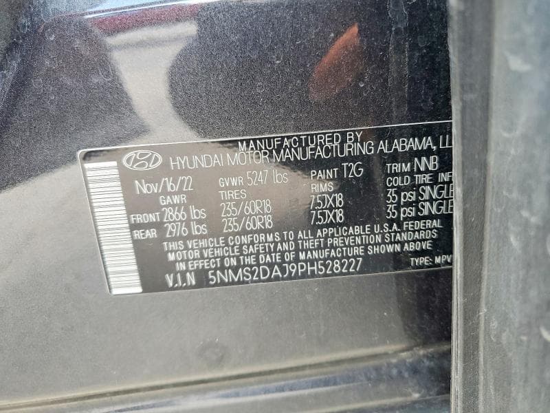 2023 HYUNDAI SANTA FE SEL 12