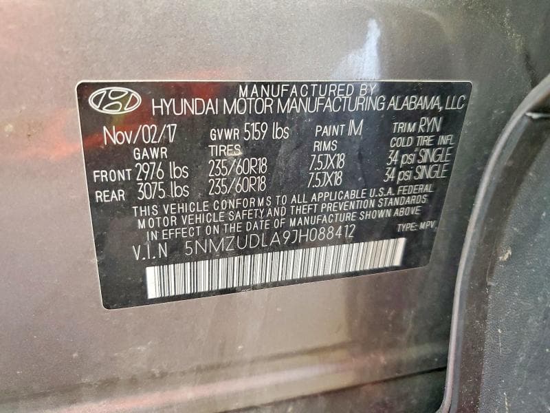 2018 HYUNDAI SANTA FE SPORT 2.0T 2.0T 13