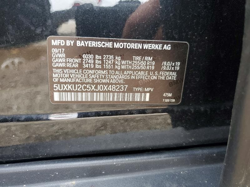 2018 BMW X6 XDRIVE35I XDRIVE35I 13