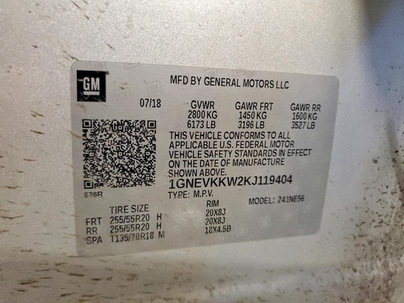 2019 CHEVROLET TRAVERSE PREMIER PREMIER 13