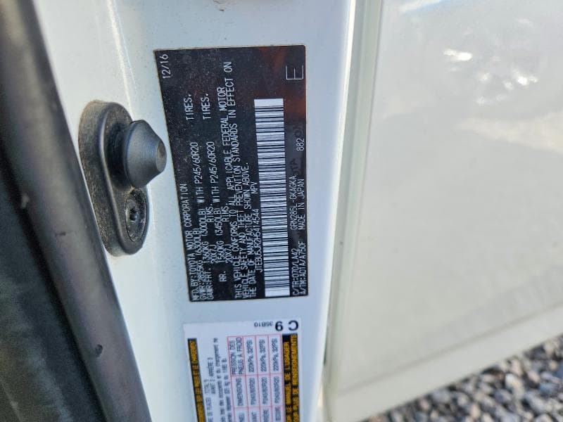 2017 TOYOTA 4RUNNER LIMITED LIMITED 12