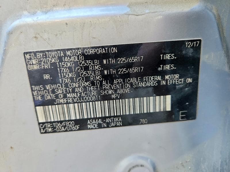2018 TOYOTA RAV4 LE 13