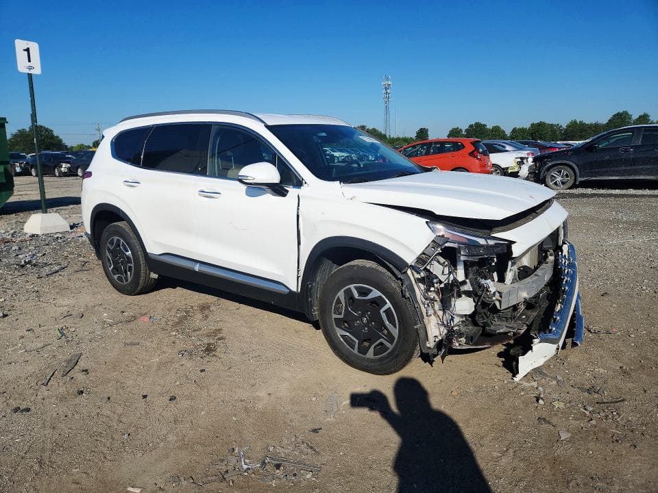 2021 HYUNDAI SANTA FE BLUE 4