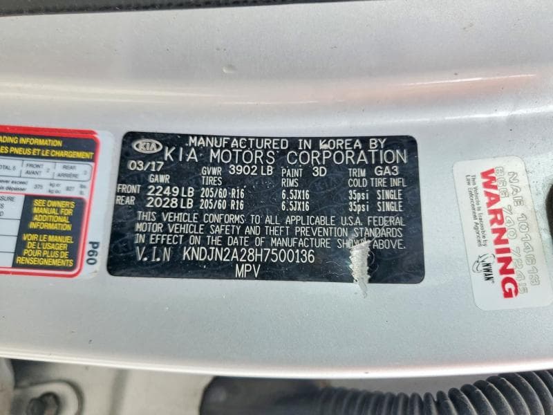 2017 KIA SOUL BASE 13