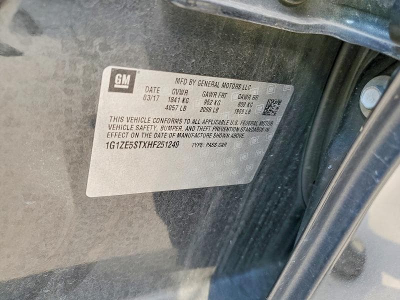 2017 CHEVROLET MALIBU LT LT 12