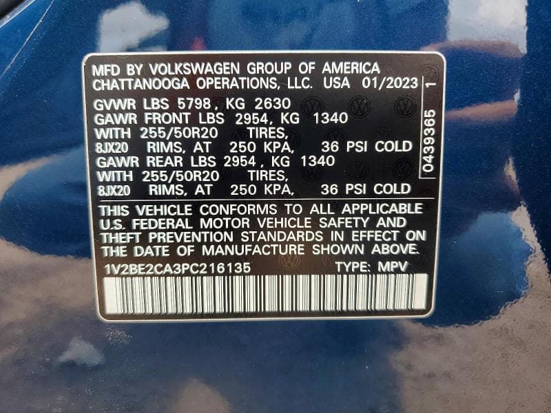 2023 VOLKSWAGEN ATLAS CROSS SPORT SEL 13