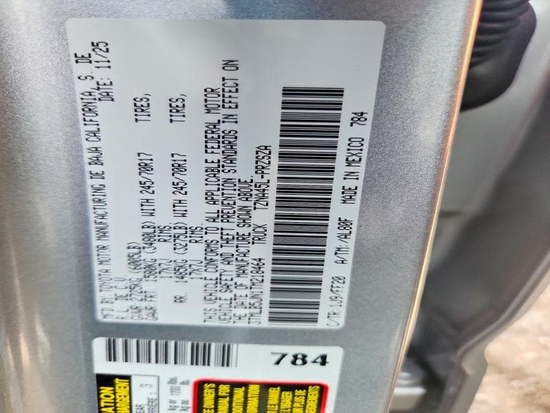 2026 TOYOTA TACOMA SR5 SR5 12