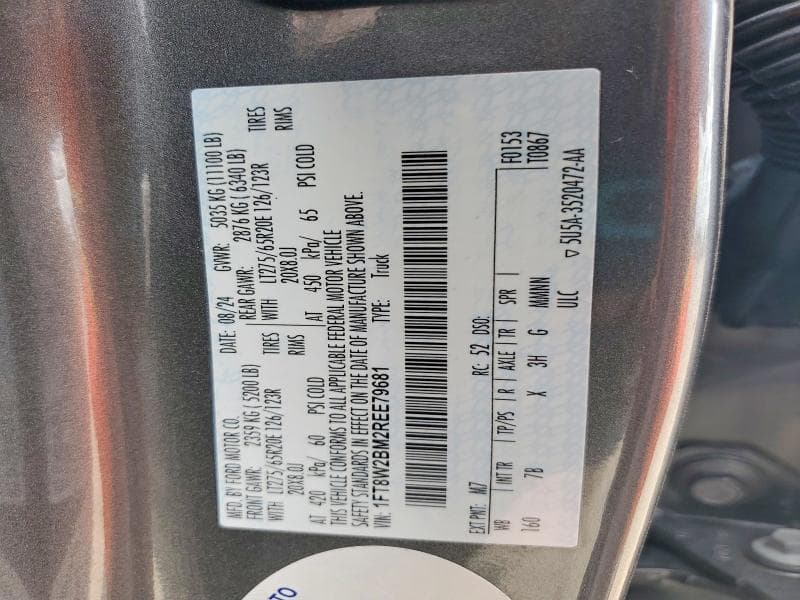2024 FORD F250 SUPER DUTY 12