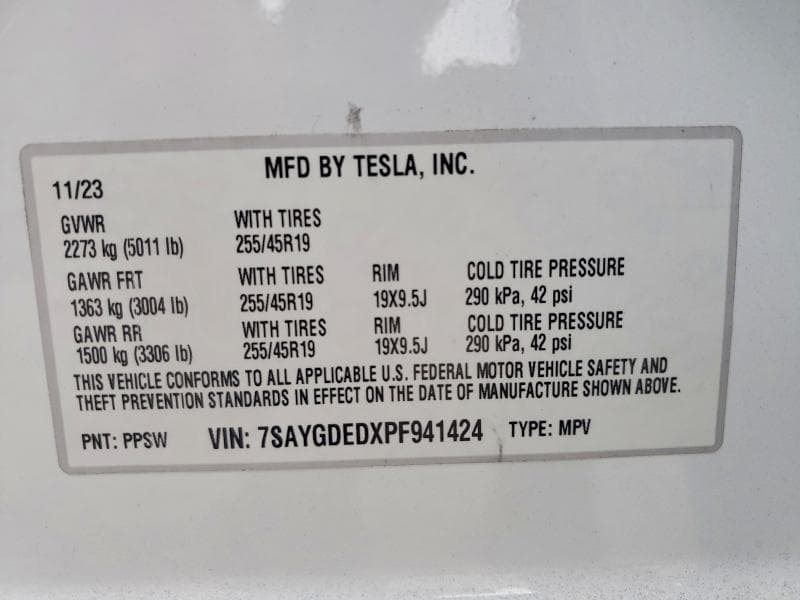 2023 TESLA MODEL Y 14