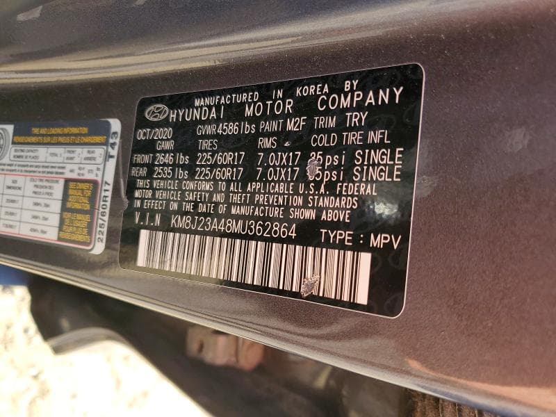 2021 HYUNDAI TUCSON SE 13