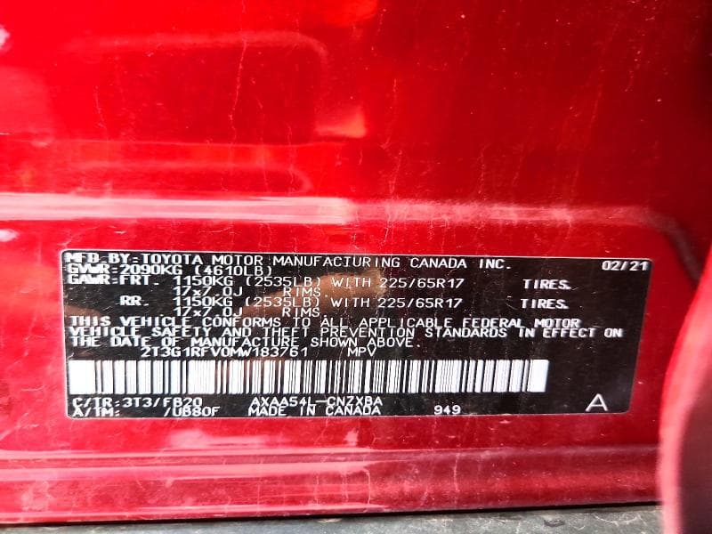 2021 TOYOTA RAV4 LE LE 13