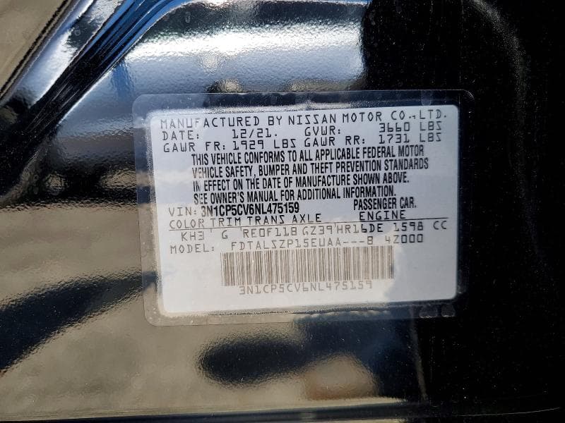 2022 NISSAN KICKS SV SV 12