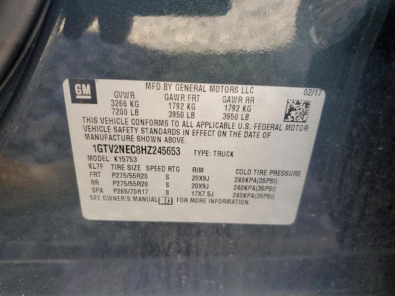 2017 GMC SIERRA K1500 SLT 12