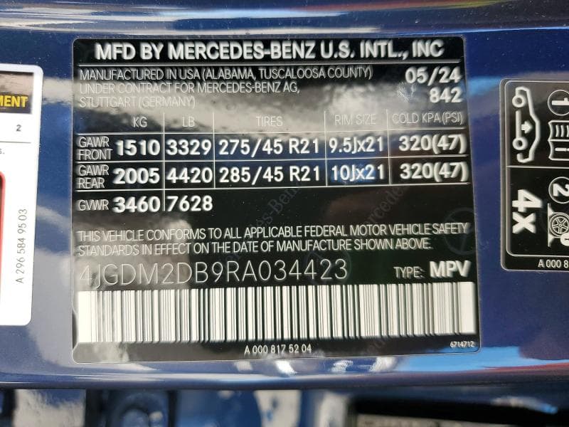 2024 MERCEDES-BENZ EQS SUV 450+ 13