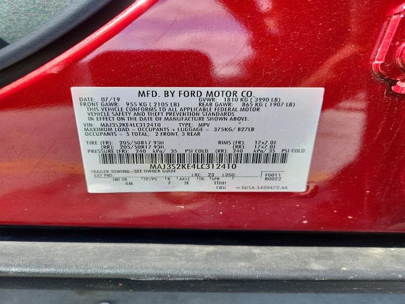 2020 FORD ECOSPORT TITANIUM 13