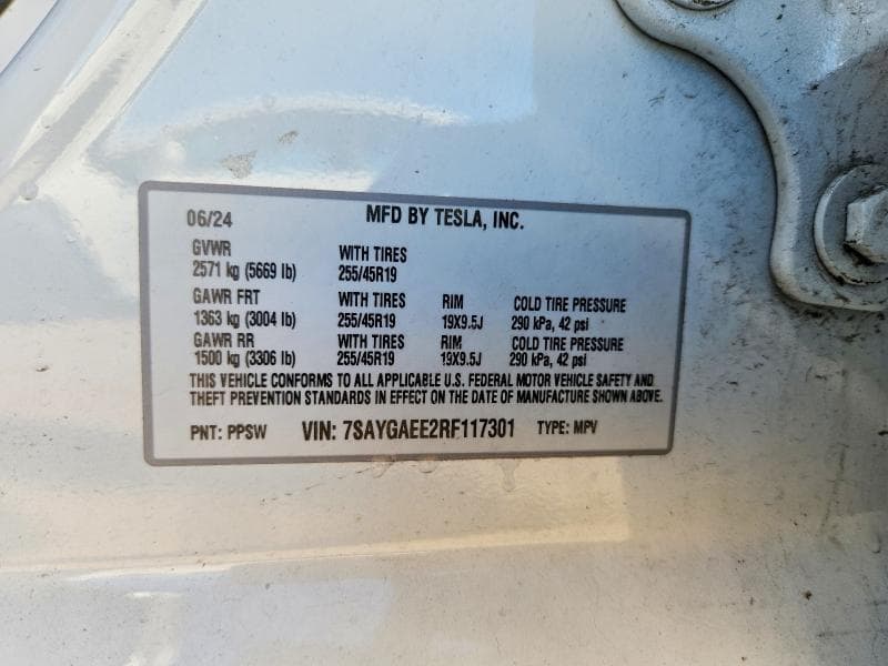 2024 TESLA MODEL Y 12