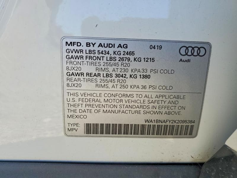 2019 AUDI Q5 PREMIUM PLUS 14