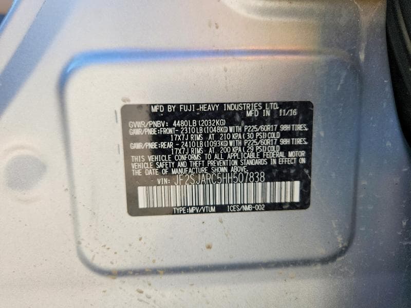 2017 SUBARU FORESTER 2.5I LIMITED 13