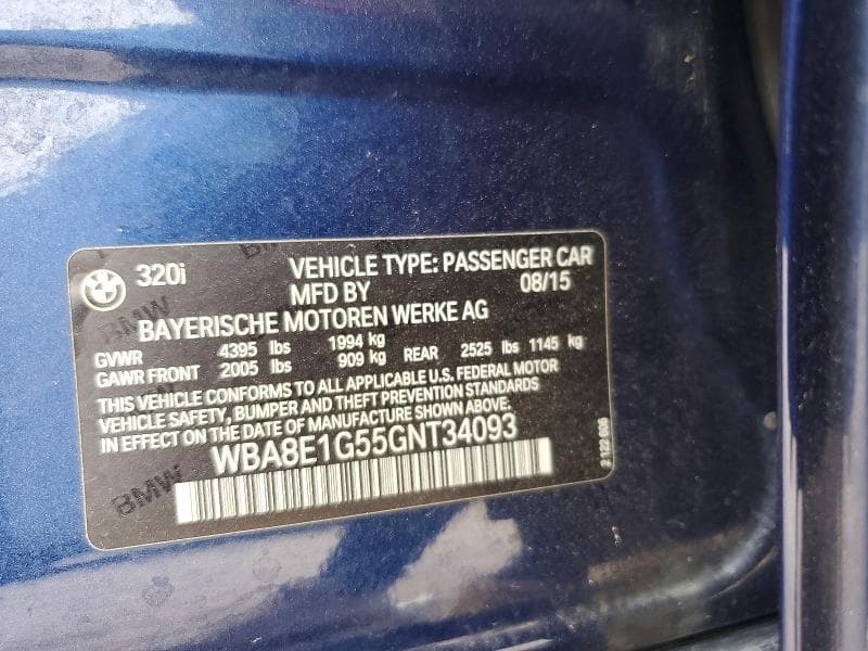 2016 BMW 320 I 12