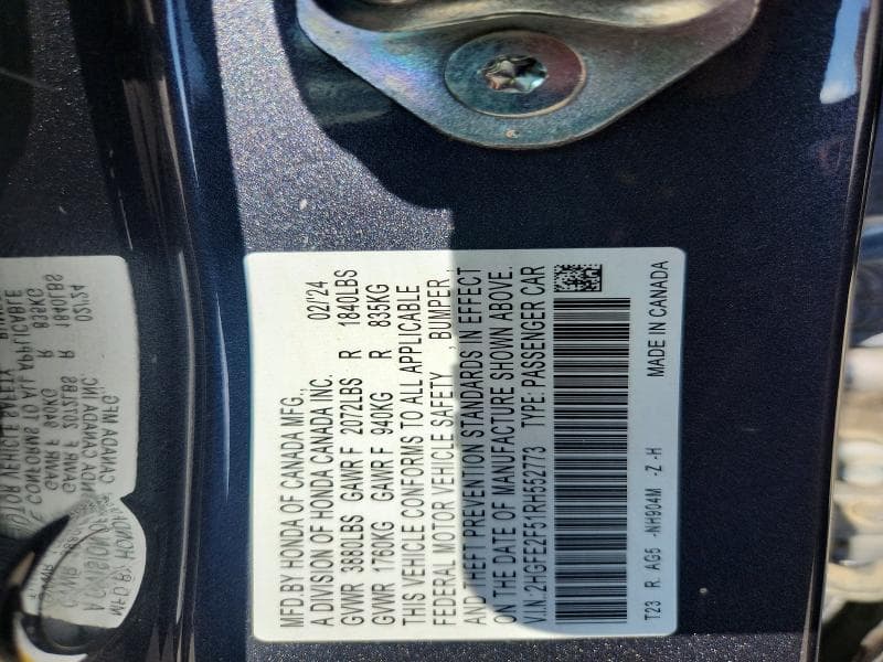 2024 HONDA CIVIC SPORT 12
