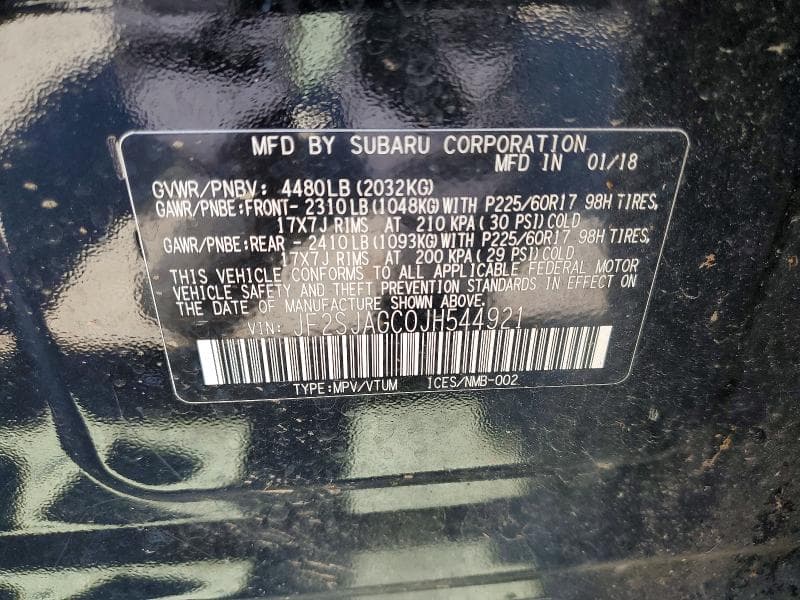 2018 SUBARU FORESTER 2.5I PREMIUM 13